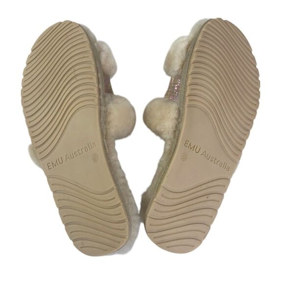 Emu Australia 8 slippers cream Wrenlette warm and fuzzy sheepskin - Picture 5 of 5